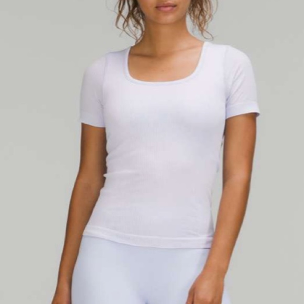 Lululemon Ebb to Street Short Sleeve Shirt
Pastel Blue Size 12
